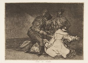Tavola 46 da Los Desastres de la Guerra: Questo ..., 1810 pubblicato 1863 da Francisco de Goya