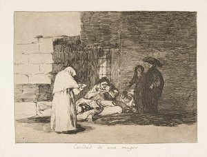 Non vogliono, da I disastri della guerra da Francisco de Goya