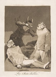 Tavola 50 da Los Caprichos: I Cincillà Los Chinchillas., 1799 da Francisco de Goya