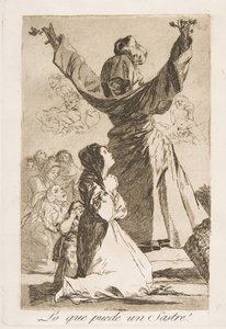 Tavola 52 da Los Caprichos: Cosa può fare un sarto! da Francisco de Goya