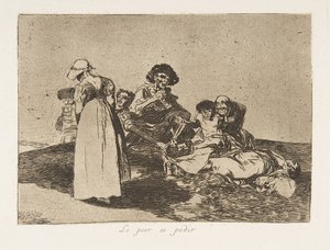 Tavola 55 da I Disastri della Guerra: Th..., 1811-12 pubblicato 1863 da Francisco de Goya