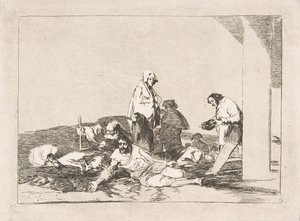 Tavola 58 da I disastri della guerra: È inutile piangere..., 1811-12 da Francisco de Goya