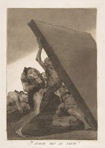 Tavola 59 da Los Caprichos: E ancora non se ne vanno! Y aun no se van!, 1799