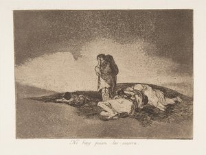 Tavola 60 da I disastri della guerra: Th..., 1811-12 pubblicato 1863 da Francisco de Goya
