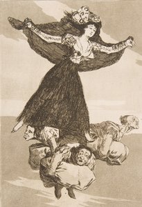 Tavola 61 da Los Caprichos: Sono volati via Volaverunt, 1799 da Francisco de Goya