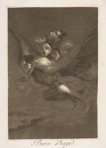 Tavola 64 da Los Caprichos: Bon voyage, 1799 da Francisco de Goya