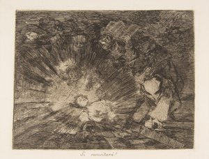 Tavola 80 da I disastri della guerra: Wil... da Francisco de Goya