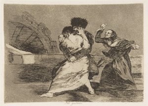 Tavola 9 da I disastri della guerra: Loro d... da Francisco de Goya