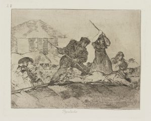 Populacho (Plebaglia), tav. 28 dalla serie I disastri della guerra da Francisco de Goya