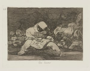 Che follia!, tav. 68 dalla serie I disastri della guerra da Francisco de Goya