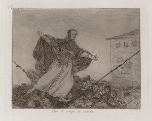Che si rompa la corda, tav. 77 dalla serie I disastri della guerra da Francisco de Goya