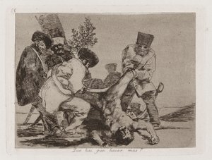 Que [sic] hai que hacer mas? (Cosa si può fare di più?), Tavola 33 da Los desastres de la guerra (I disastri della guerra) da Francisco de Goya