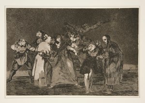 Le ferite guariscono più velocemente delle parole affrettate, tav. 16 dalla serie Los proverbios da Francisco de Goya