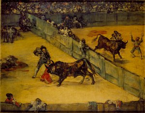 Scena di una corrida: Divisione del posto, XIX secolo