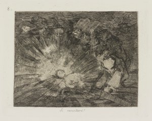 Risorgerà?, tav. 80 dalla serie I disastri della guerra da Francisco de Goya