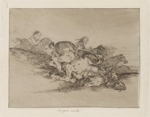 Siempre sucede (Succede sempre), tav. 8 dalla serie Los desastres de la guerra (I disastri della guerra) da Francisco de Goya