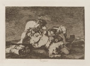 Tampoco, pl. 10 dalla serie Los desastres de la guerra da Francisco de Goya