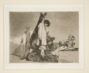 Tampoco (Neanche in questo caso), tav. 36 da Los desastres de la guerra (I disastri della guerra) da Francisco de Goya