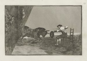 Temeridad de Martincho en la plaza de Zaragoza, Tavola 18 da La tauromaquia da Francisco de Goya