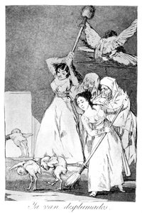 Eccoli che vanno, spennati, 1799 da Francisco de Goya