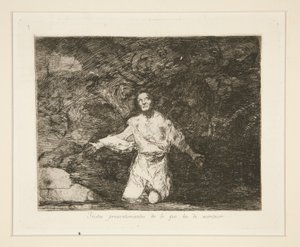 Tristes presentimientos de lo que ha de acontecer (Tristi presentimenti di ciò che sta per accadere), tav. 1 da Los desastres de la guerra (I disastri della guerra)