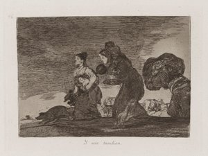 Y esto tambien (E anche questo), Tavola 45 da Los desastres de la guerra (I disastri della guerra) da Francisco de Goya