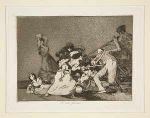 E sono come bestie feroci, tav. 5 da I disastri della guerra da Francisco de Goya