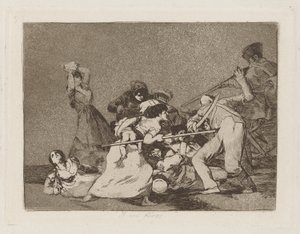 Y son fieras (E sono come bestie selvagge), pl. 5 dalla serie Los desastres de la guerra (I disastri della guerra) da Francisco de Goya