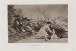 Io lo vidi, Tavola 44 da Los desastres de la guerra (I disastri della guerra) da Francisco de Goya
