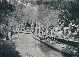 Esplorazione del Rio di Santo Anastacio, 1895 da Francisco Henszler