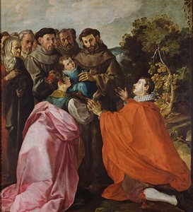 Guarigione di San Bonaventura da parte di San Francesco d