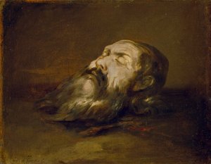 Testa di santo decapitato da Francisco Herrera the Elder