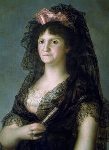 Ritratto di Maria Lusia con mantiglia. 1799. (dettaglio)