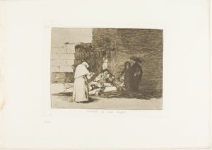 La carità di una donna, tavola 49 da I disastri della guerra da Francisco Jose de Goya y Lucientes