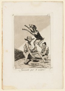 Aguarda Que Te Unten, tavola da "Los Caprichos" da Francisco de Goya
