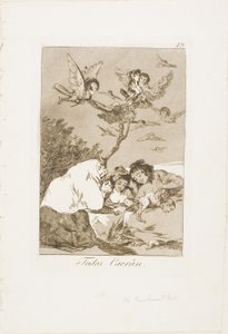 Tutti cadranno, tavola 19 da Los Caprichos da Francisco Jose de Goya y Lucientes