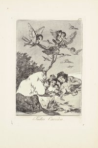 Tutti cadranno (Todos Caeràn) Tavola 19 da: Los Caprichos da Francisco Jose de Goya y Lucientes