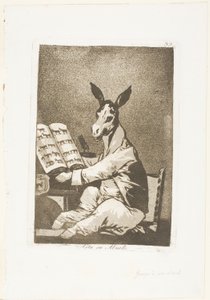 E così era suo nonno, tavola 39 da Los Caprichos da Francisco Jose de Goya y Lucientes