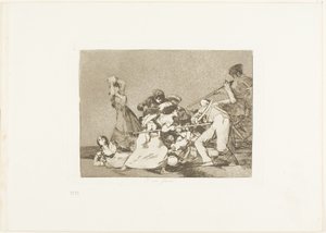 E sono come bestie selvagge, tavola cinque da I disastri della guerra da Francisco Jose de Goya y Lucientes
