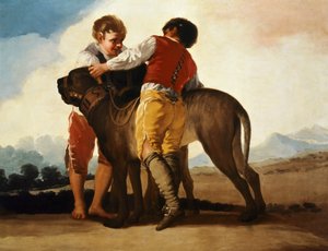 Ragazzi con mastino, c.1786 da Francisco Jose de Goya y Lucientes