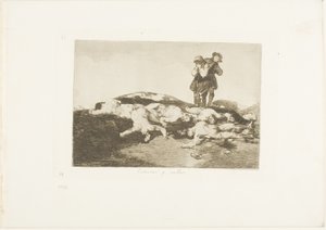 Seppelliteli e state zitti, tavola 18 da I disastri della guerra da Francisco Jose de Goya y Lucientes