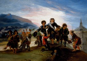 Bambini che giocano ai soldati da Francisco Jose de Goya y Lucientes