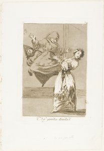Non urlare, stupido, piatto 74 di Los Caprichos da Francisco Jose de Goya y Lucientes