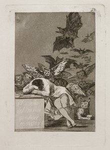 Il sonno della ragione genera mostri da Francisco Jose de Goya y Lucientes