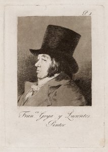 Francisco Goya y Lucientes, Pittore, tavola uno da Los Caprichos da Francisco Jose de Goya y Lucientes