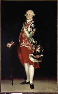Ritratto a figura intera di Carlo IV, Re di Spagna da Francisco de Goya