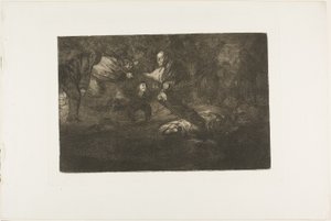 Dio li crea e loro si uniscono, tavola 18 da Los Proverbios da Francisco Jose de Goya y Lucientes