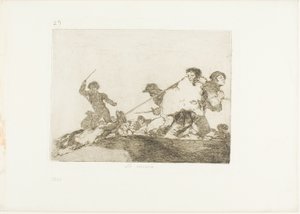 Se lo meritava, tavola 29 da I disastri della guerra da Francisco Jose de Goya y Lucientes