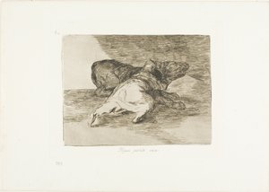 Ne ricava qualcosa, tavola 40 da I disastri della guerra da Francisco Jose de Goya y Lucientes