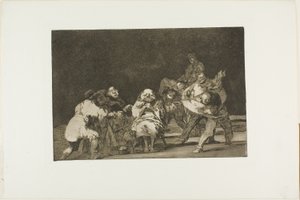 Chi non ti ama ti diffamerà per scherzo, lastra 17 da Los Proverbios da Francisco Jose de Goya y Lucientes